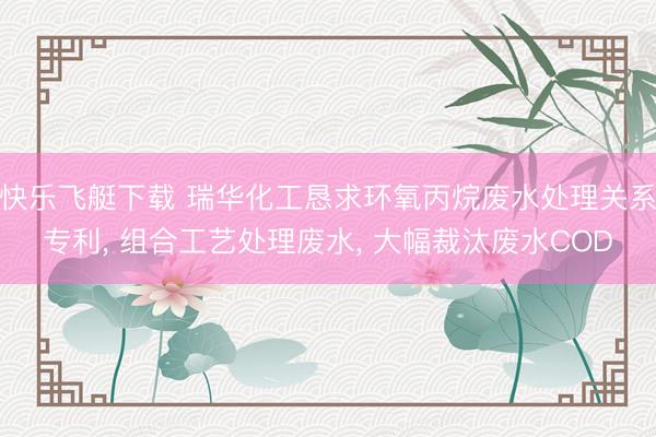 快乐飞艇下载 瑞华化工恳求环氧丙烷废水处理关系专利， 组合工艺处理废水， 大幅裁汰废水COD
